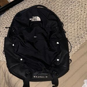 The North Face Black Borealis Daypack with Front Bungee
